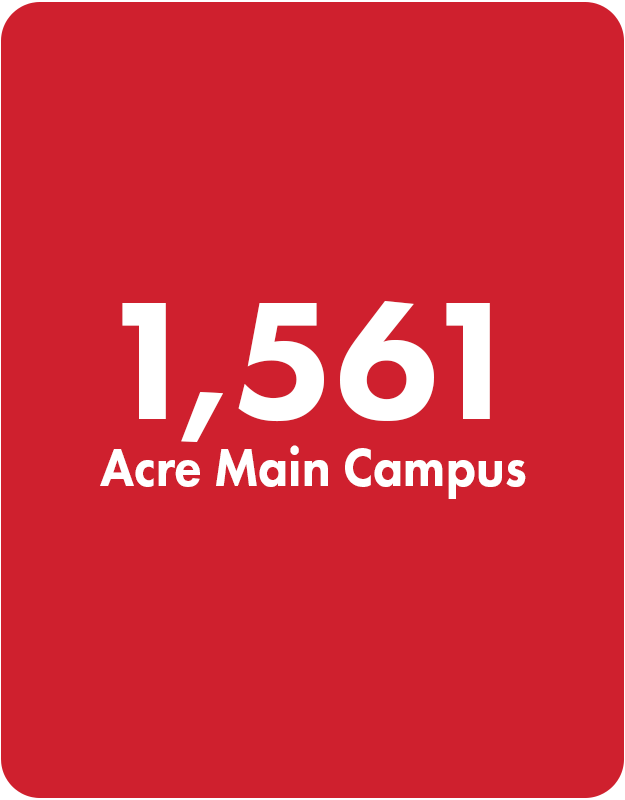 1,561 Acre Main Campus