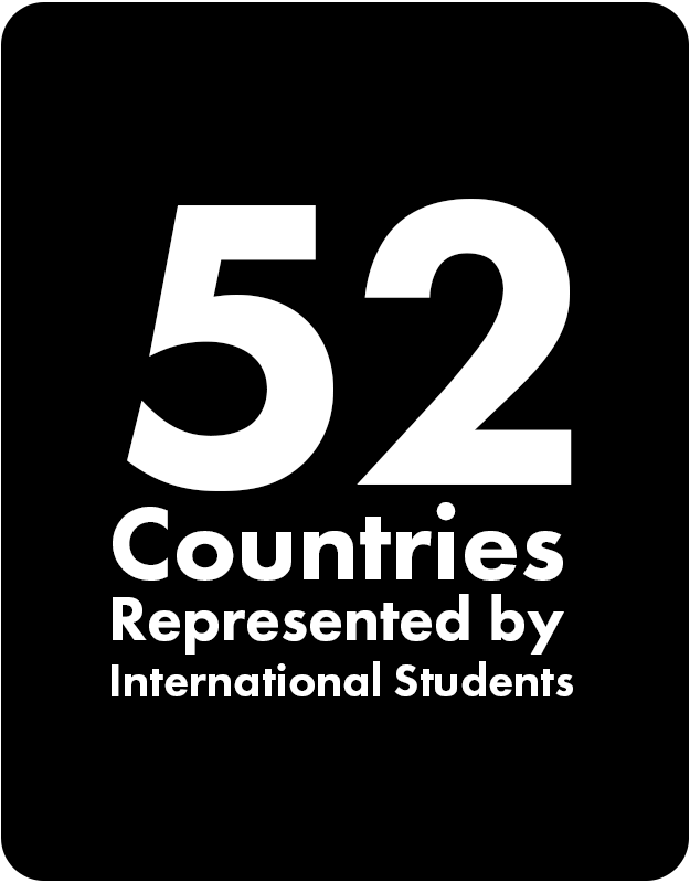 52 Countries Represented by International Students