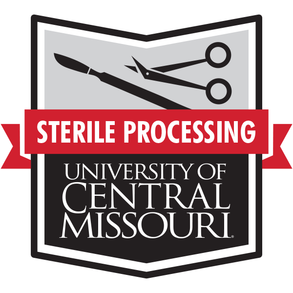 A microcredential badge that reads, "Sterile Processing - University of Central Missouri"