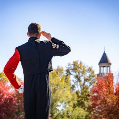 drum major saluting