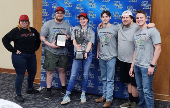 The UCM Safety Sciences team earning 1st place at the Safety Olympic