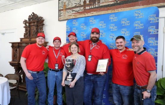 The UCM Safety Sciences team earning 1st place at the Safety Olympics