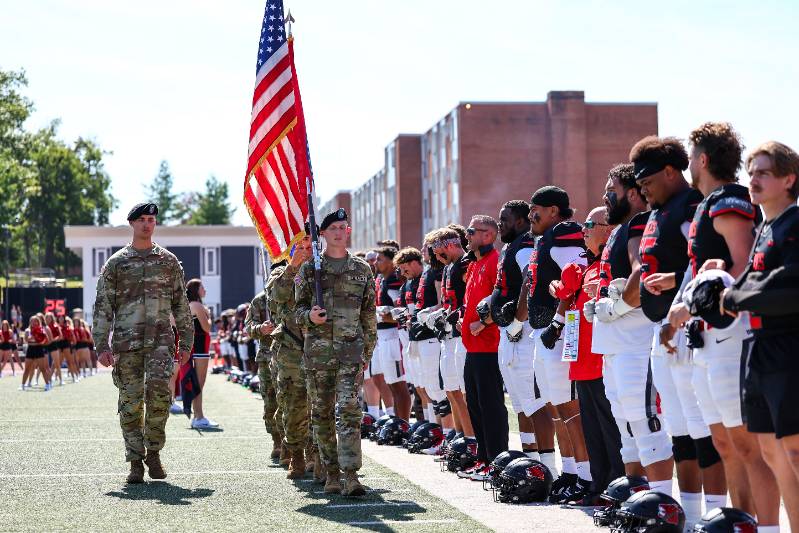 Color Guard presenting the colors