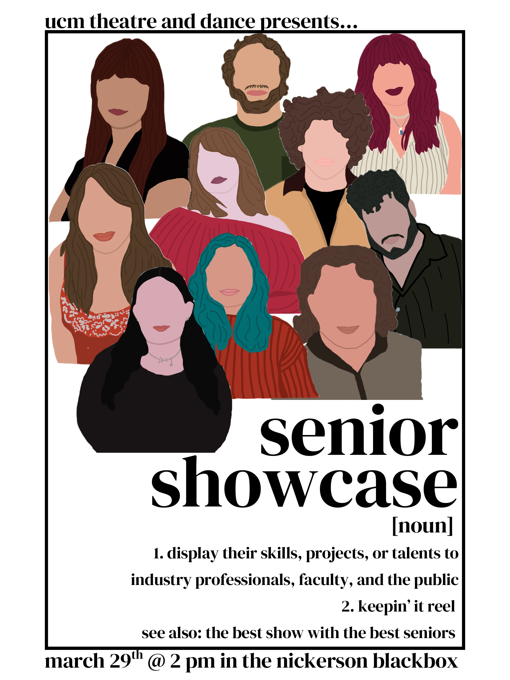 Show poster for 2026 Senior Showcase