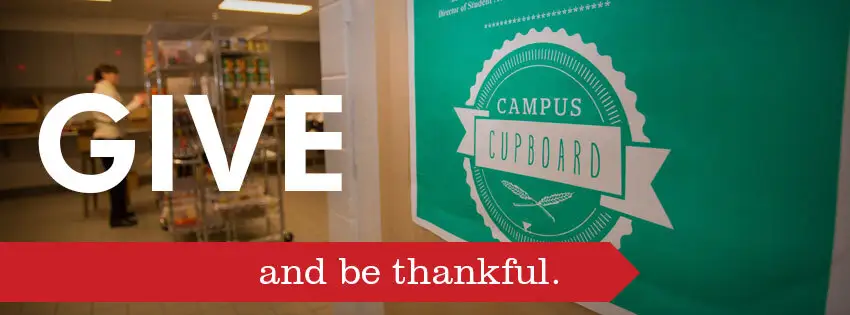 Campus Cupboard sign.